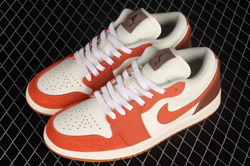All categories Air Jordan Jordan series basketball shoes Air Jordan 1 Low Air Jordan AJ1 Low AJ1 Joe 1 white orange yellow color low-top cultural leisure sports basketball shoes CV3545-102